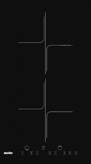 Indukcijska plošča domino 3020 XEISP