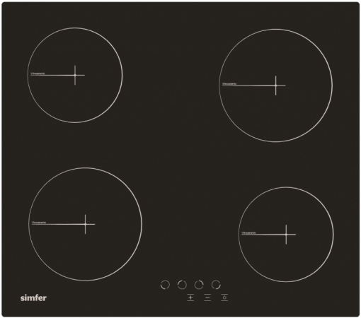 Steklokeramična plošča 6040 DECB